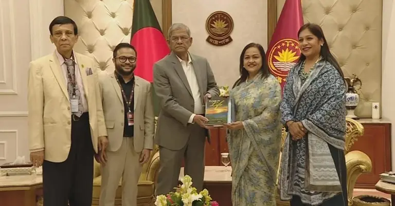 রাষ্ট্রপতির সঙ্গে উত্তরা বিশ্ববিদ্যালয়ের প্রতিনিধি দল